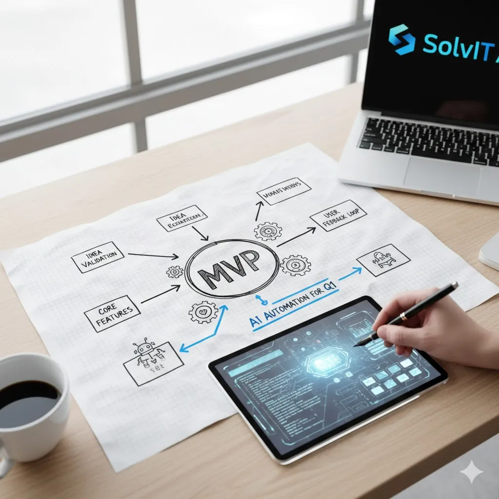 AI MVP Blueprint Architecture showing systematic development
